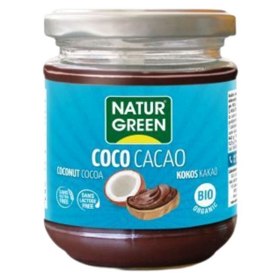 Crema de Coco y Cacao Sin Gluten Bio 200g Natur-Green
