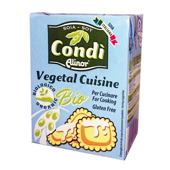 Crema de Soja para Cocinar Sin Gluten Bio Vegan 200ml Condi