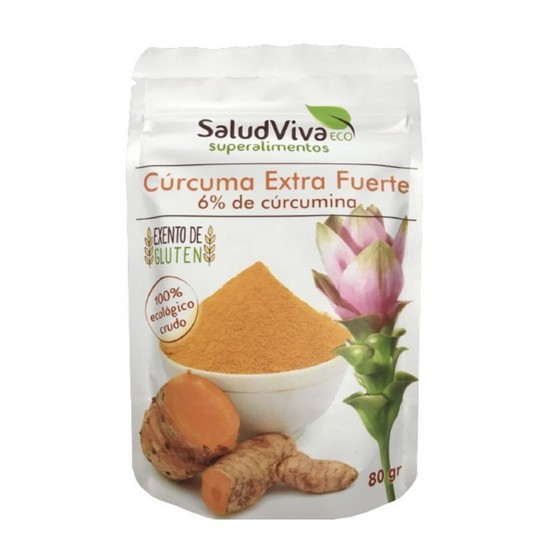 Curcuma en Polvo Sin Gluten Eco Vegan 80g Salud Viva