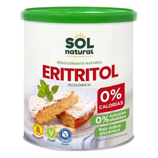 Eritritol Sin Gluten Bio Vegan 500g Solnatural