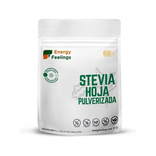 Estevia Hoja Pulverizada Sin Gluten Vegan 100g Energy Feelings