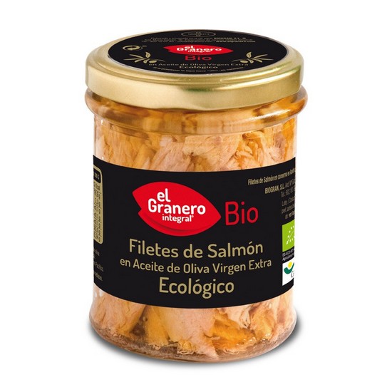 Filetes de Salmon en Aceite Vingen Extra Sin Gluten Eco 195g El Granero Integral