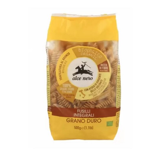 Fusilli de Trigo Duro Integral Bio 500g Alce Nero Fusilli de Trigo Duro Integral Bio 500g Alce Nero