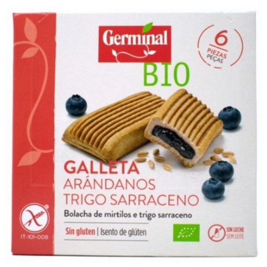 Galletas de Arandano + Trigo Sin Gluten Bio 200g Germinal
