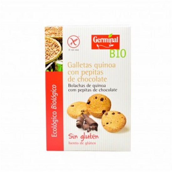 Galletas de Quinoa con Pepitas de Chocolate Sin Gluten Bio 250g Germinal