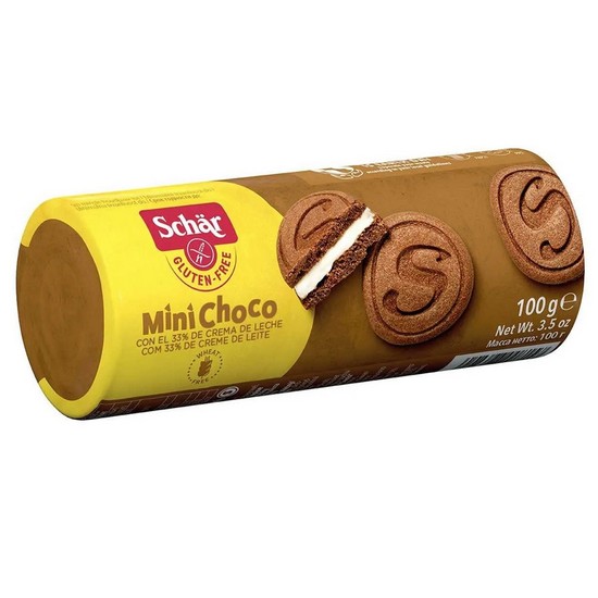 Galletas Mini Choco Rellenas Sin Gluten 100g Dr. Schar