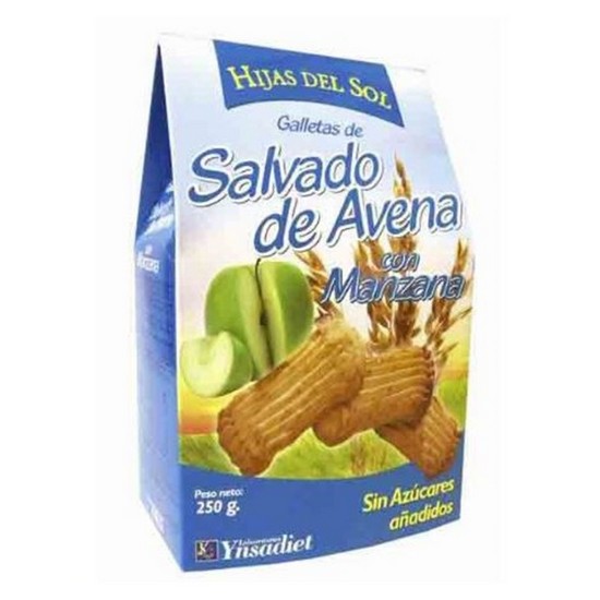 Galletas Salvado de Avena con Manzana 250g Hijas Del Sol