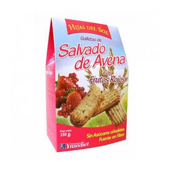 Galletas Salvado de Avena y Frutos Rojos 250g Hijas Del Sol