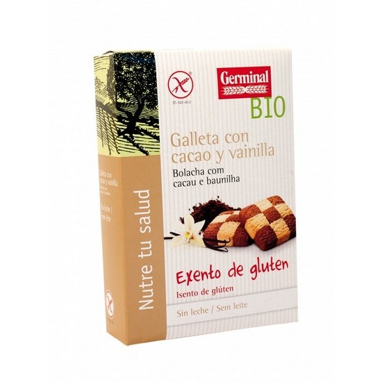 Galletas de Cacao con Vainilla Sin Gluten Bio 250g Germinal