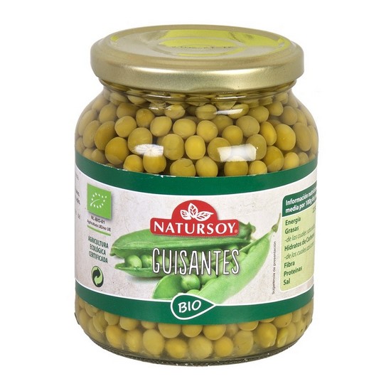 Guisantes Cocidos Bio 350g Natursoy Guisantes Cocidos Bio 350g Natursoy