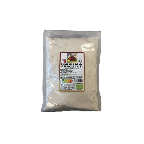 Harina de Arroz Integral Sin Gluten Bio 500g Bioprasad Harina de Arroz Integral Sin Gluten Bio 500g Bioprasad