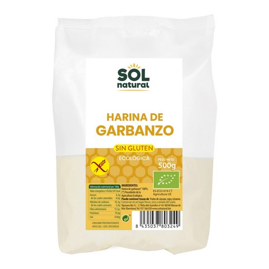 Harina de Garbanzo Sin Gluten Eco 500g Solnatural