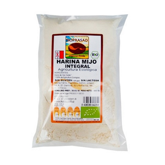 Harina de Mijo Sin Gluten Bio 500g Bioprasad Harina de Mijo Sin Gluten Bio 500g Bioprasad