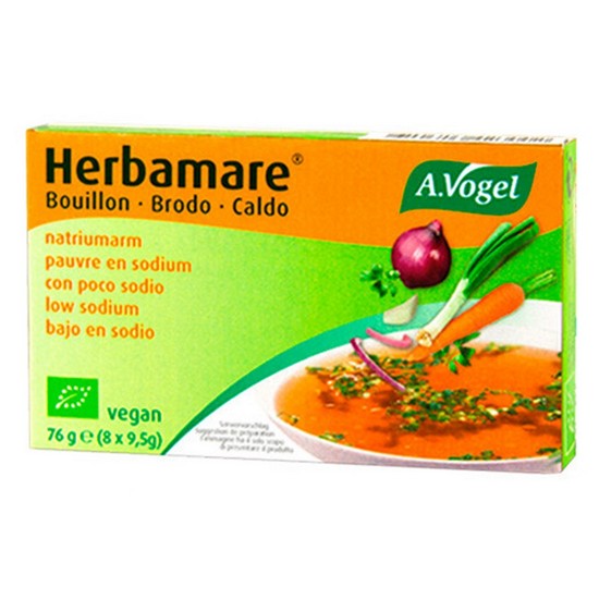 Herbamare Bouillon Cubitos Caldo Vegetal Bajo en Sal Bio Vegan A.Vogel