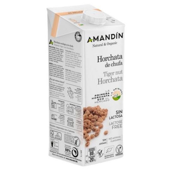 Horchata de Chufa Sin Gluten Eco Vegan 6x1L Amandin