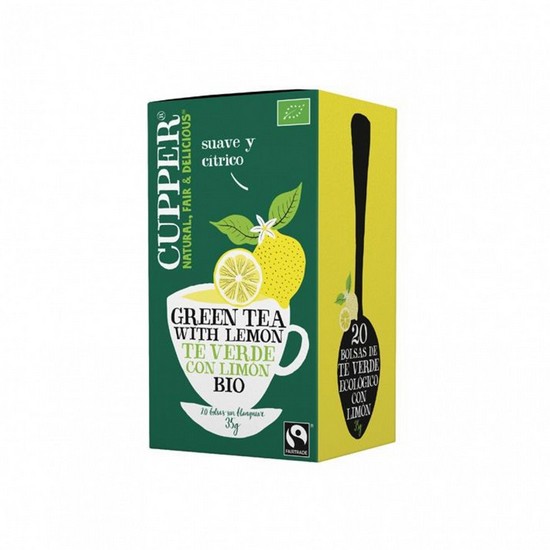 Infusion de Te Verde con Limon Bio 20inf Cupper Infusion de Te Verde con Limon Bio 20inf Cupper