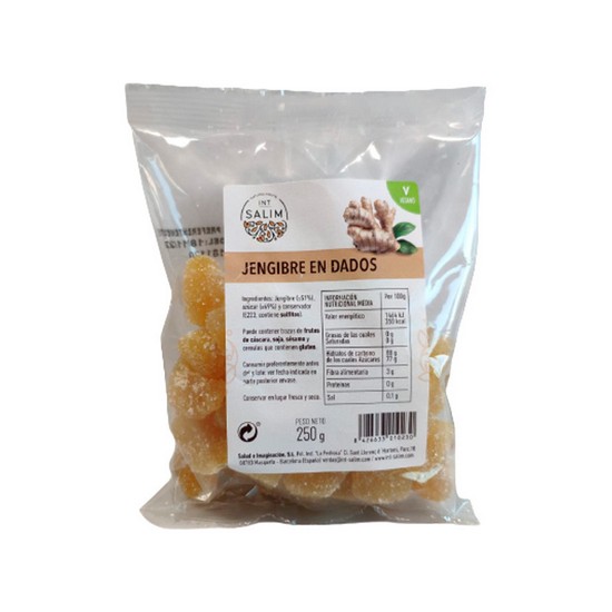 Jengibre en Dados Vegan 250g Int-Salim Jengibre en Dados Vegan 250g Int-Salim