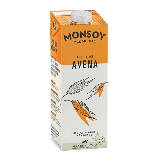 Bebida Vegetal de Avena Bio 6x1L Monsoy