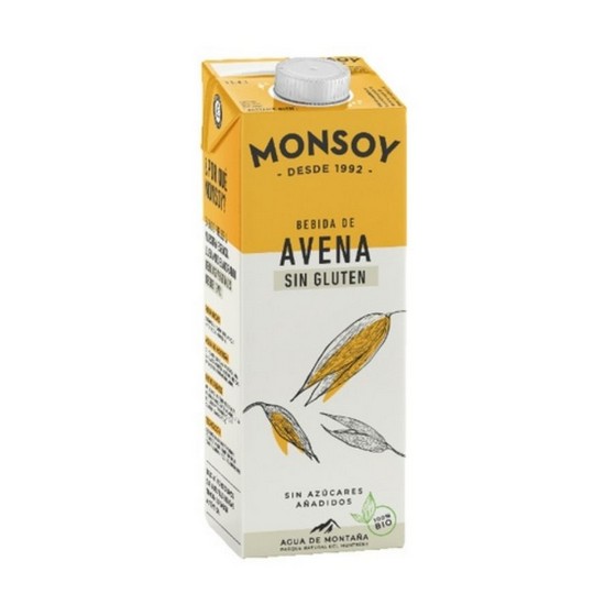 Bebida Vegetal de Avena Sin Gluten Bio 6x1L Monsoy