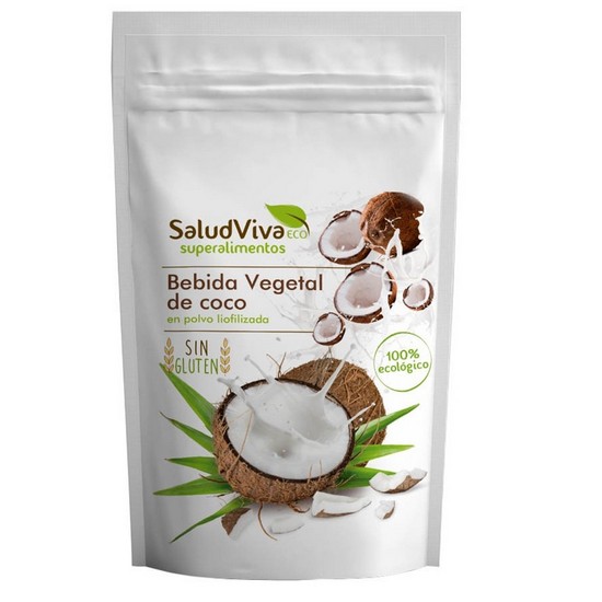 Leche de Coco Polvo Liofilizadas Sin Gluten Eco Vegan 200g Salud Viva