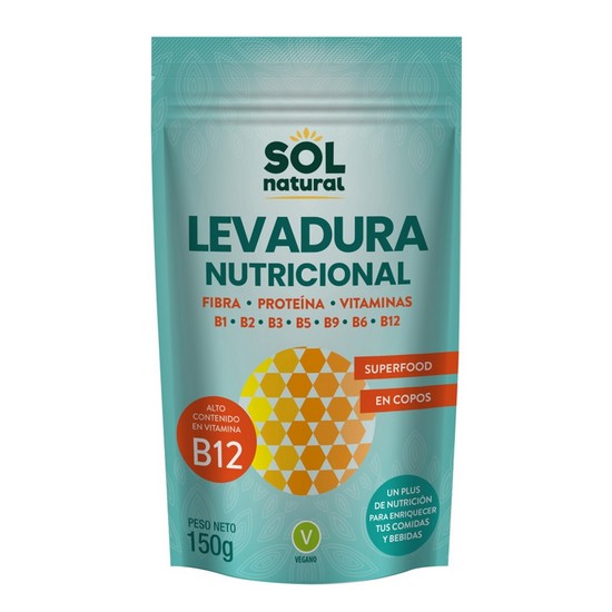 Levadura Nutricional con Vitamina B 150g Solnatural