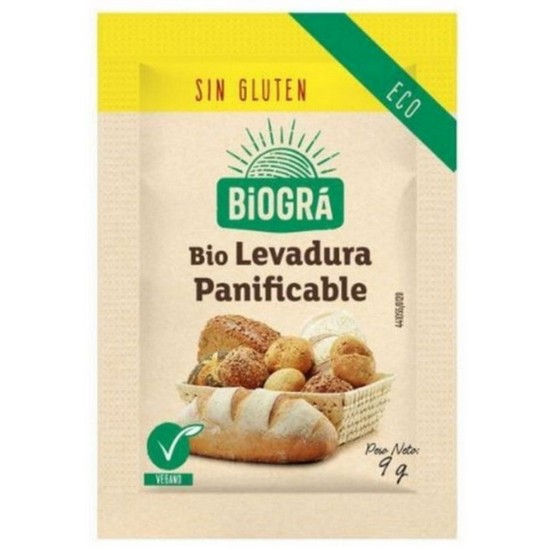 Levadura Panificable Sin Gluten Bio Vegan 9g Biogra