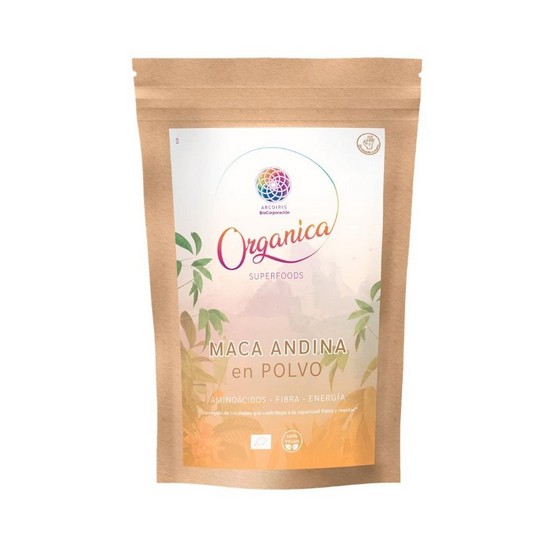 Maca Andina en Polvo Sin Gluten Bio Vegan 250g Organica Superfoods