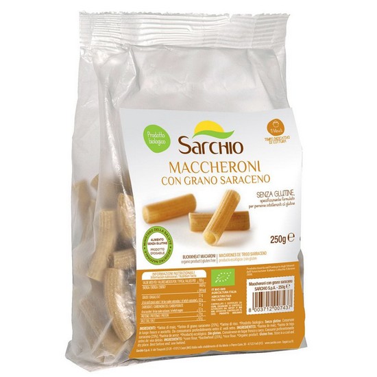 Macarrones Trigo Sarraceno Eco Sin Gluten 250g Sarchio