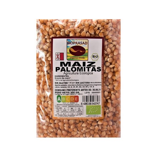 Maiz Palomitas Sin Gluten Bio 500g Bioprasad