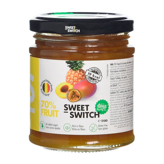 Mermelada Tropical con Stevia Sin Gluten 280g Sweet Switch