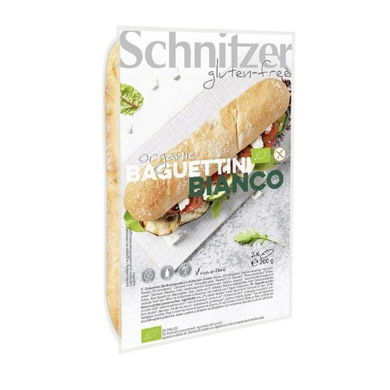 Mini Baguette Blanca Sin Gluten Eco 200g Schnitzer