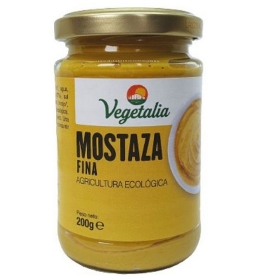 Mostaza Fina crema Eco 200g Vegetalia