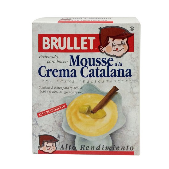 Mousse a La Crema Catalana Sin Gluten 2 Sobres Brullet