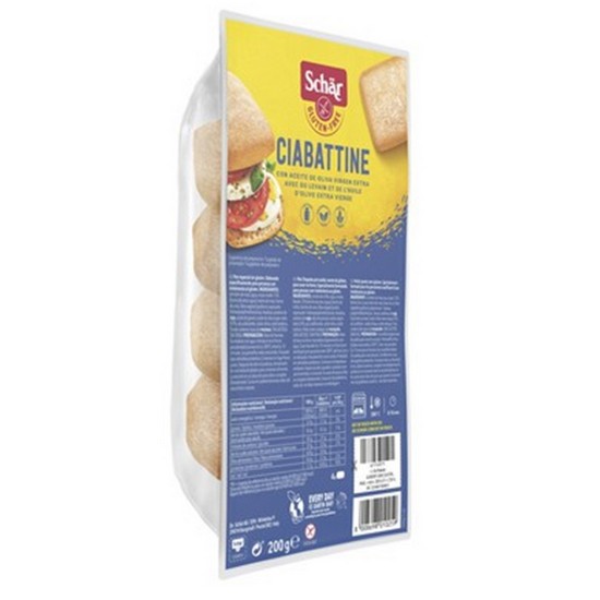 Pan Ciabattine Chapata Sin Gluten 200g Dr. Schar Pan Ciabattine Chapata Sin Gluten 200g Dr. Schar