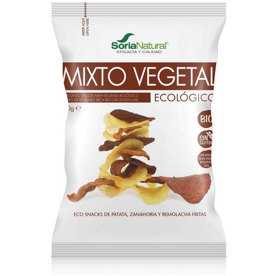 Chips Mixto Vegetal Sin Gluten Bio 30g Soria Natural