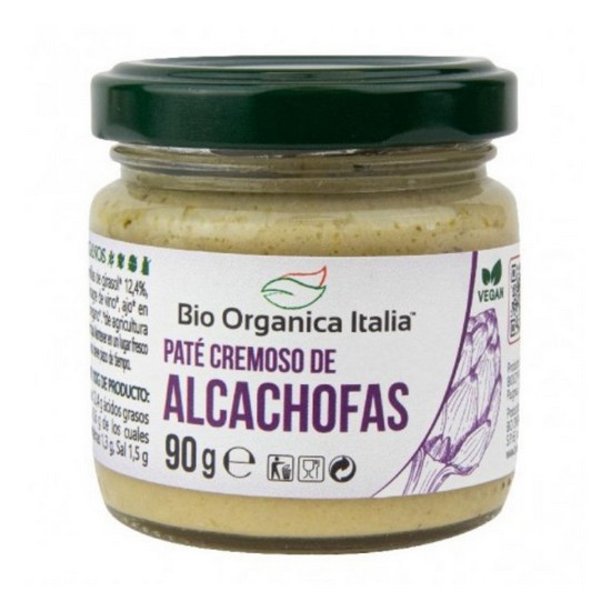 Pate Cremoso de Alcachofas Vegan Bio 90g Bio Organica Italia