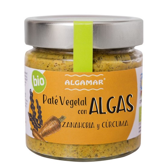 Pate de Algas Zanahoria y Curcuma Bio 180g Algamar