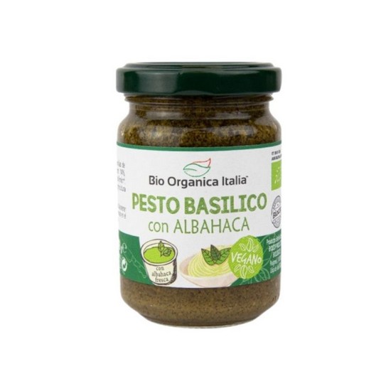 Pesto Basilico con Albahaca Vegan Bio 140g Bio Organica Italia