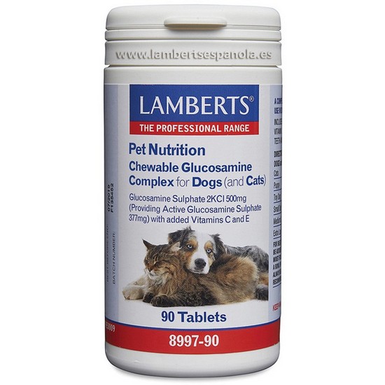 Pet Nutrition Complejo Glucosamina Perros y Gatos 90comp Lamberts Pet Nutrition Complejo Glucosamina Perros y Gatos 90comp Lamberts
