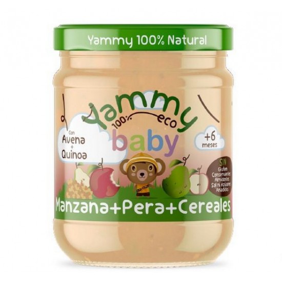 Potitos Baby Manzana Pera Cereales +6M Sin Gluten Eco 195g Yammy