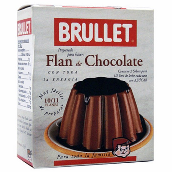 Preparado para Flan Chocolate Sin Gluten 2 Sobres Brullet
