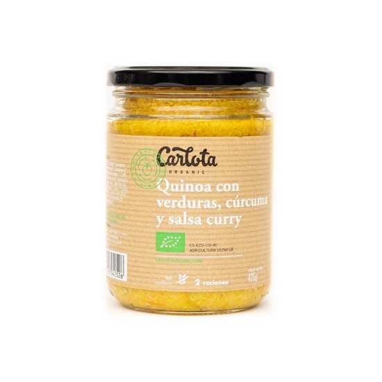 Quinoa con Verduras Curcuma y Curry Eco 425g Carlota Organic