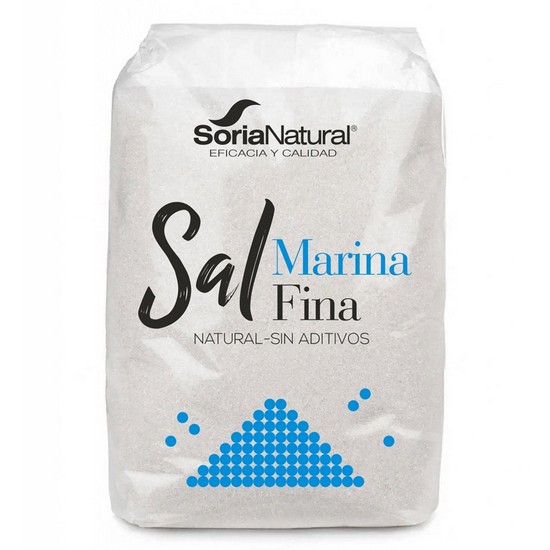 Sal Marina Fina Refinada 1kg Soria Natural