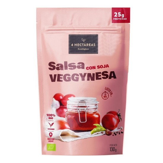 Salsa con Soja Veggynesa Eco 130g 4 hectareas