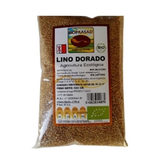 Semilla de Lino Dorado Sin Gluten Bio 500g Bioprasad