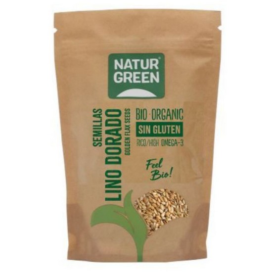 Semillas de Lino Dorado Sin Gluten Bio Vegan 250g Natur-Green