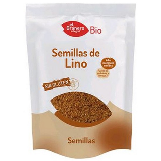 Semillas de Lino Dorado Sin Gluten Bio 500g El Granero Integral