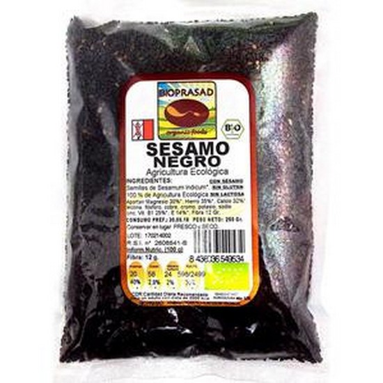 Semillas de Sesamo Negro Sin Gluten Bio 250g Bioprasad