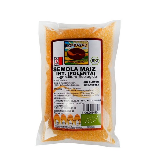 Semola Maiz Integral Polenta Sin Gluten Bio 500g Bioprasad Semola Maiz Integral Polenta Sin Gluten Bio 500g Bioprasad