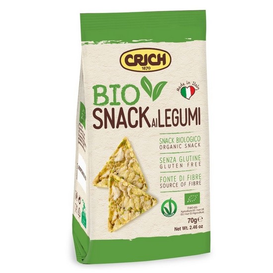 Snacks de Legumbres Bio Vegan Sin Gluten 70g Crich